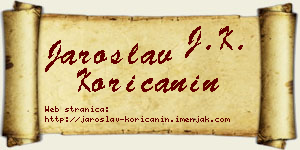 Jaroslav Korićanin vizit kartica